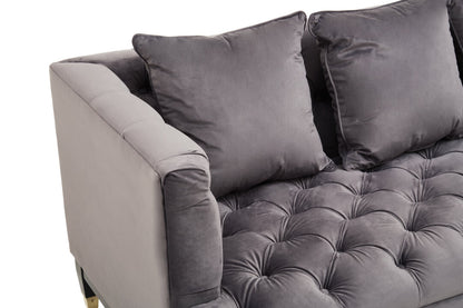 Soho 3 Seat Viola Pirate Grey Fabric Sofa