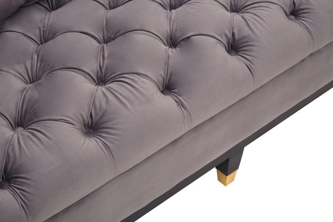 Soho 3 Seat Viola Pirate Grey Fabric Sofa