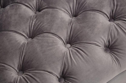 Soho 3 Seat Viola Pirate Grey Fabric Sofa