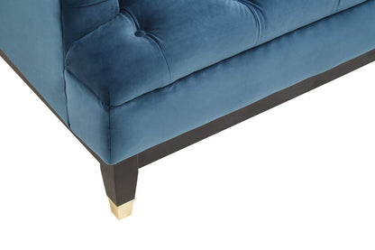 Soho 3 Seat Navy Fabric Sofa