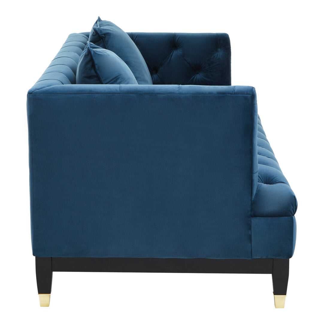 Soho 2 Seat Navy Fabric Sofa