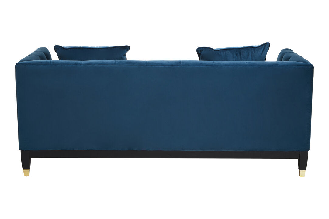 Soho 2 Seat Navy Fabric Sofa