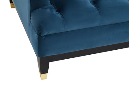 Soho 2 Seat Navy Fabric Sofa