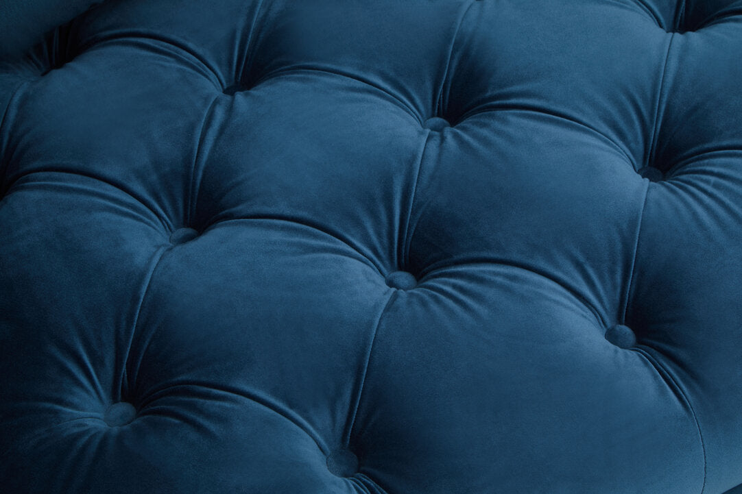 Soho 2 Seat Navy Fabric Sofa