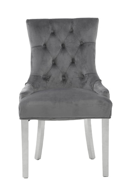 Notting Grey Velvet Dining Chair