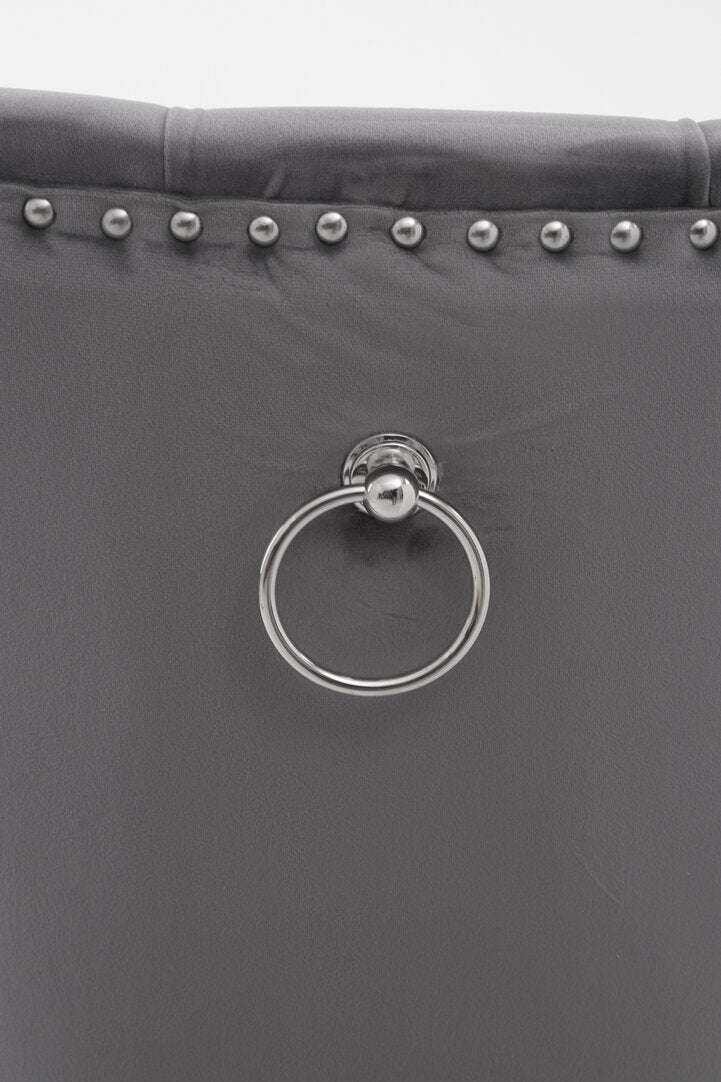 Notting Grey Velvet Dining Chair