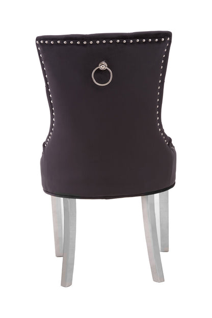Notting Black Velvet Dining Chair
