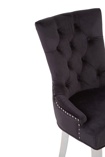 Notting Black Velvet Dining Chair