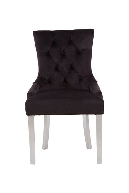 Notting Black Velvet Dining Chair