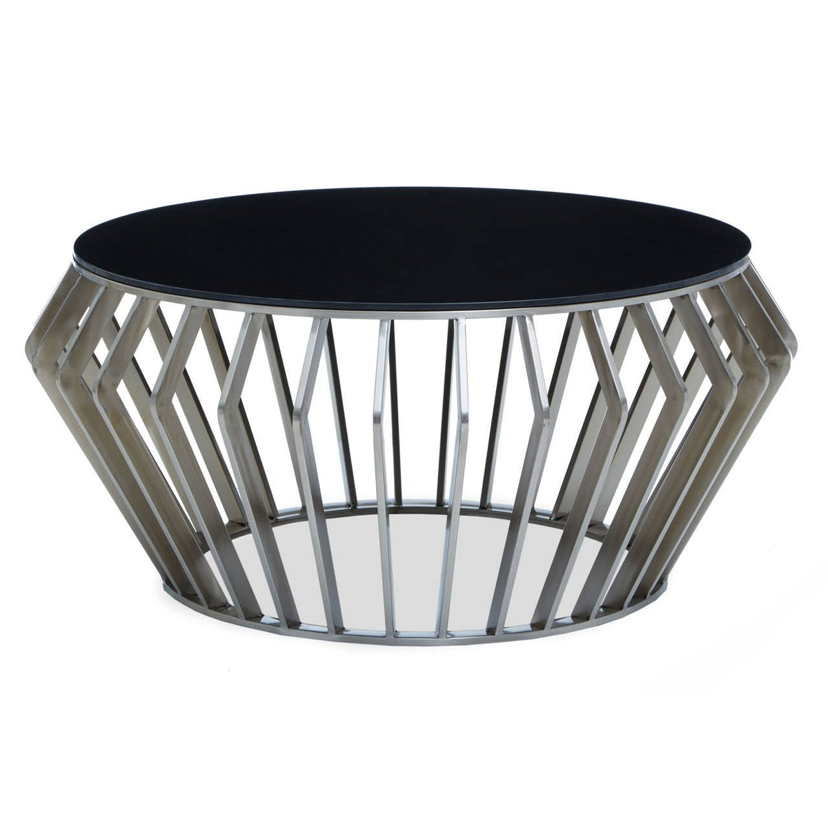 Monaco Round Coffee Table with Glass 