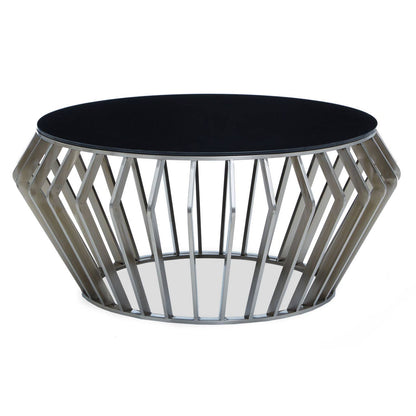 Monaco Round Coffee Table with Glass 