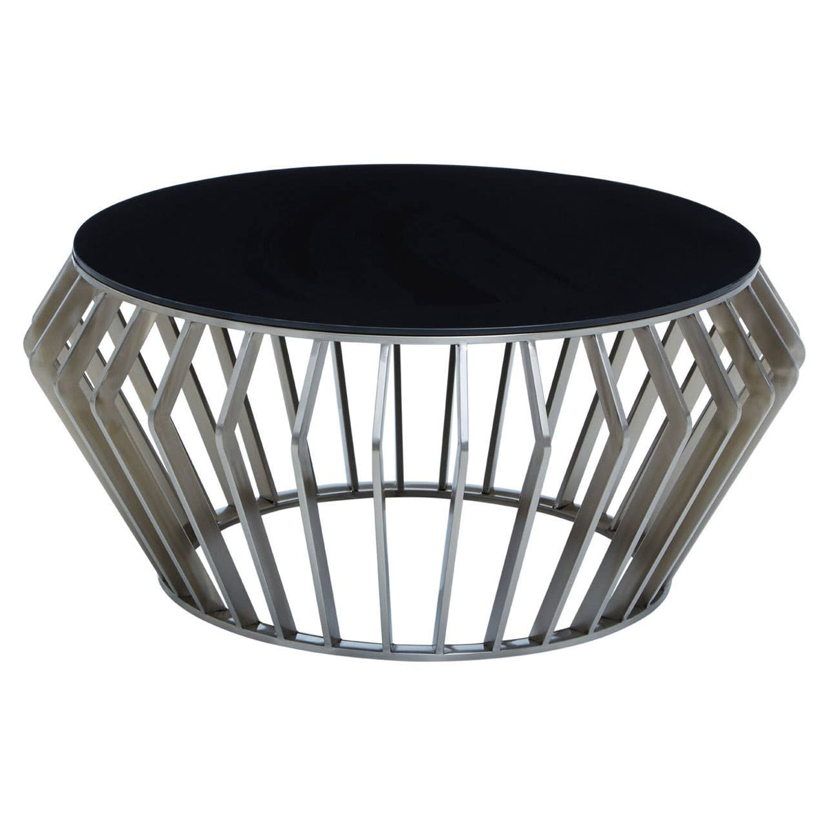 Monaco Round Coffee Table with Glass 