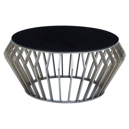 Monaco Round Coffee Table with Glass 