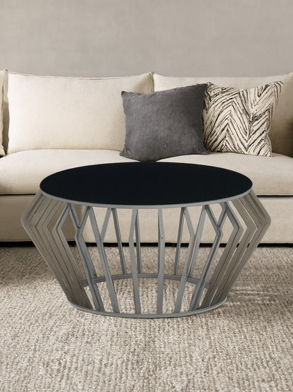 Monaco Round Coffee Table with Glass 