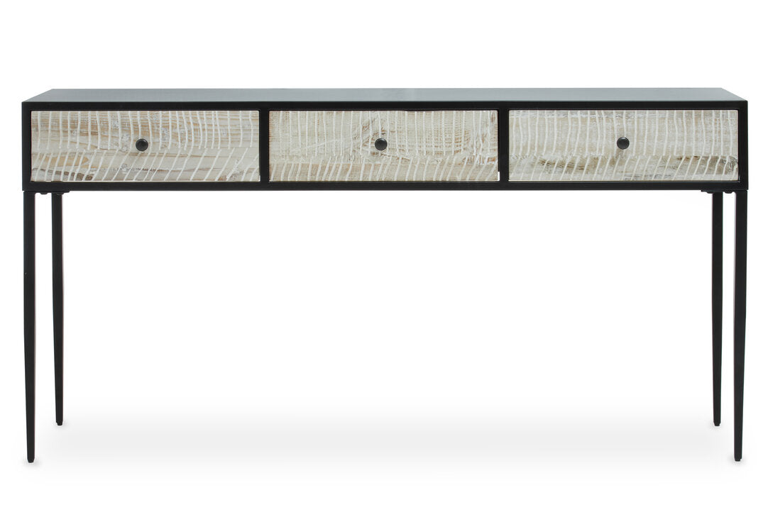 Chester Three Drawer Rectangular Console Table
