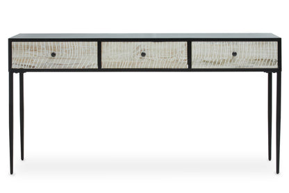 Chester Three Drawer Rectangular Console Table