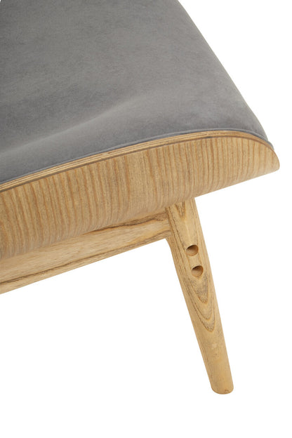 Harrogate Dark Grey Velvet Chair with Winged Back