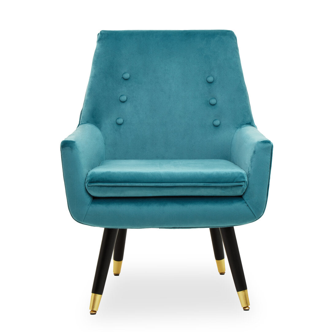 Brighton Green Velvet Armchair