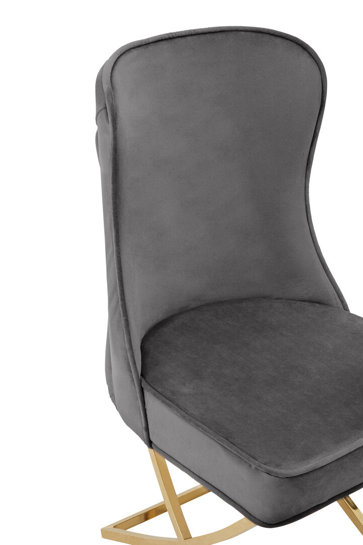 Norwich Button Back Grey Dining Chair
