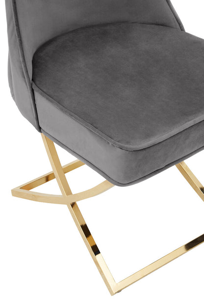 Norwich Button Back Grey Dining Chair