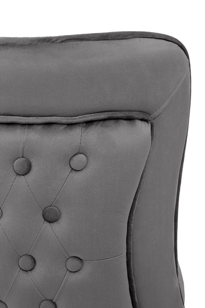 Norwich Button Back Grey Dining Chair