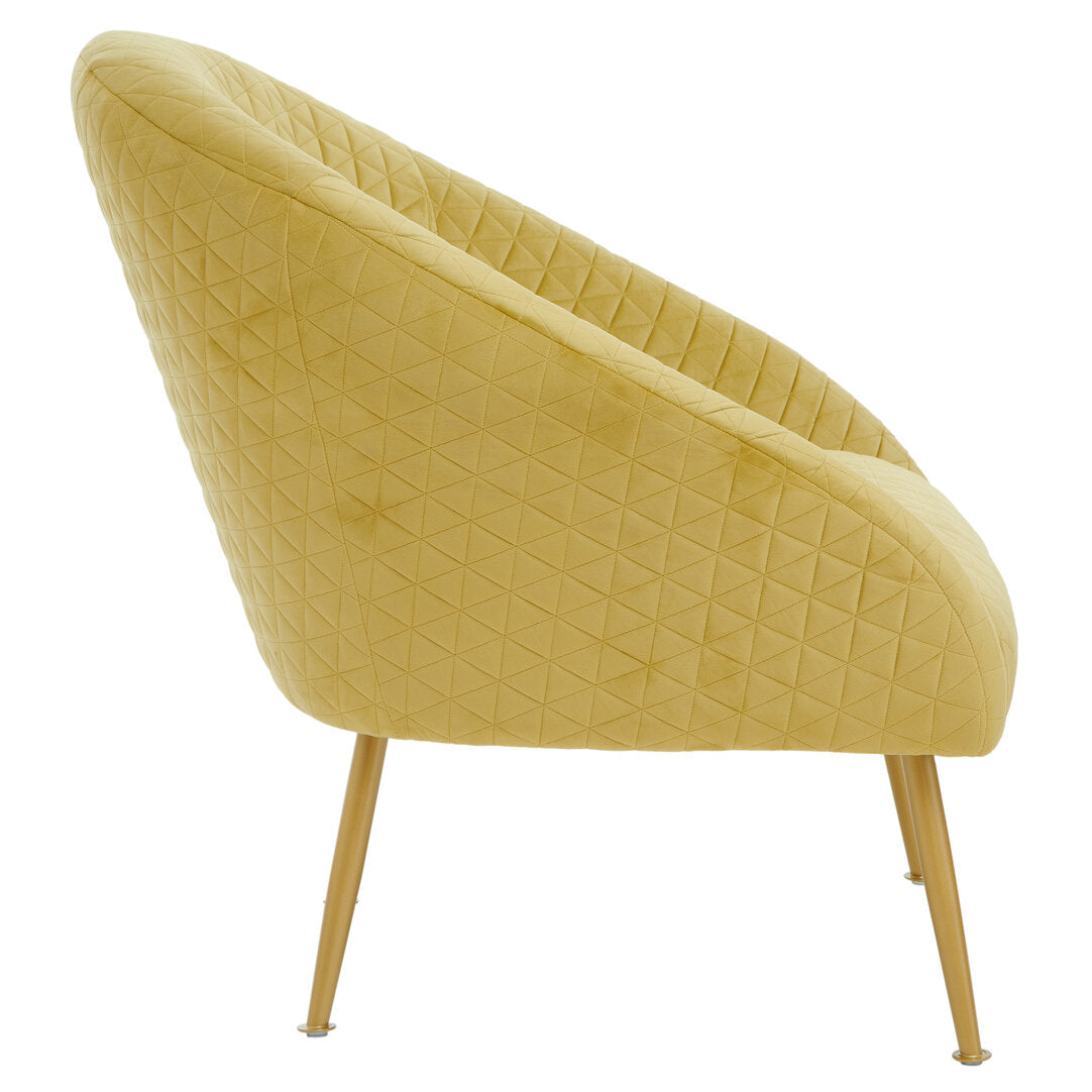 Lincoln Gold Velvet Occasional Chair