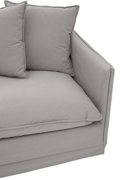 Milan 3 Seater Grey Sofa