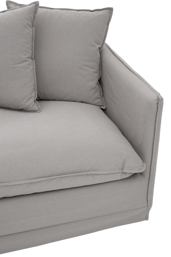 Milan 3 Seater Grey Sofa