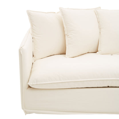Milan 3 Seat Cream Sofa
