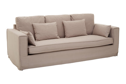 Siena 3 Seat Grey Fabric Sofa