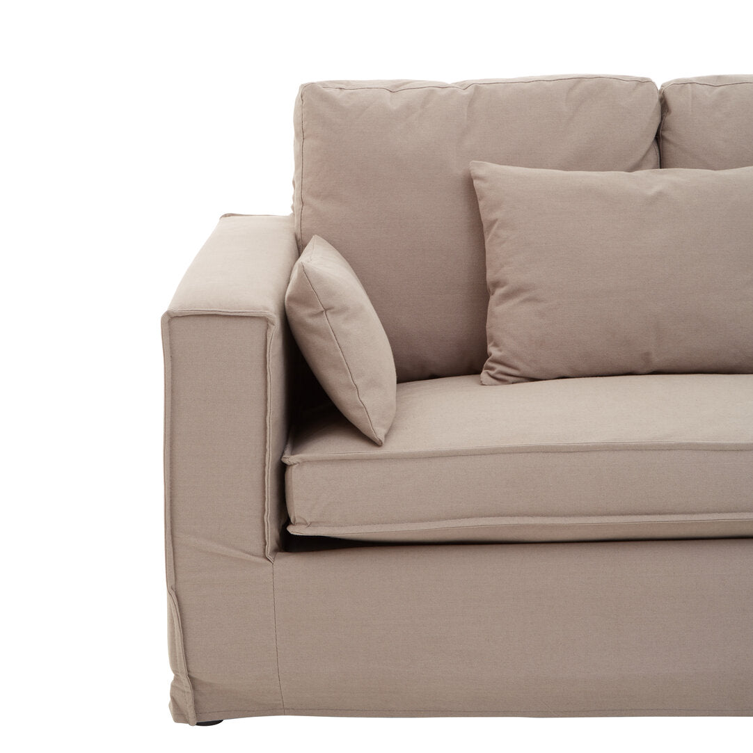 Siena 3 Seat Grey Fabric Sofa