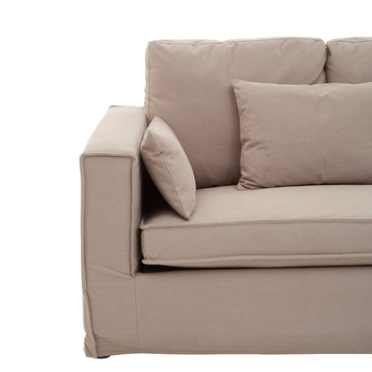 Siena 3 Seat Grey Fabric Sofa