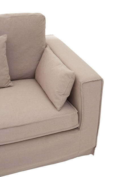 Siena 3 Seat Grey Fabric Sofa