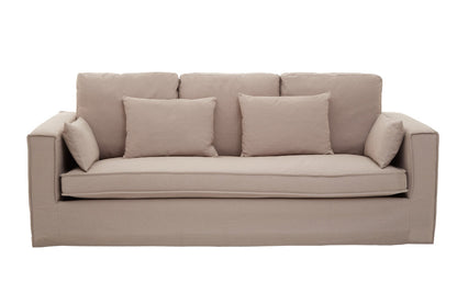Siena 3 Seat Grey Fabric Sofa