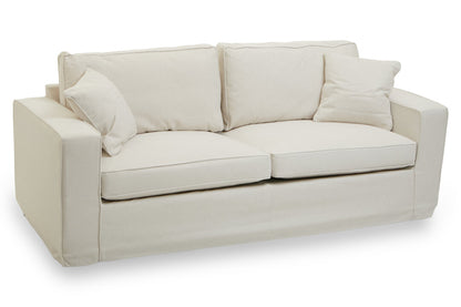 Seville 3 Seat Cream Fabric Sofa