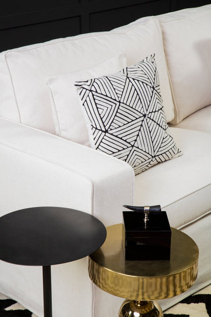 Seville 3 Seat Cream Fabric Sofa