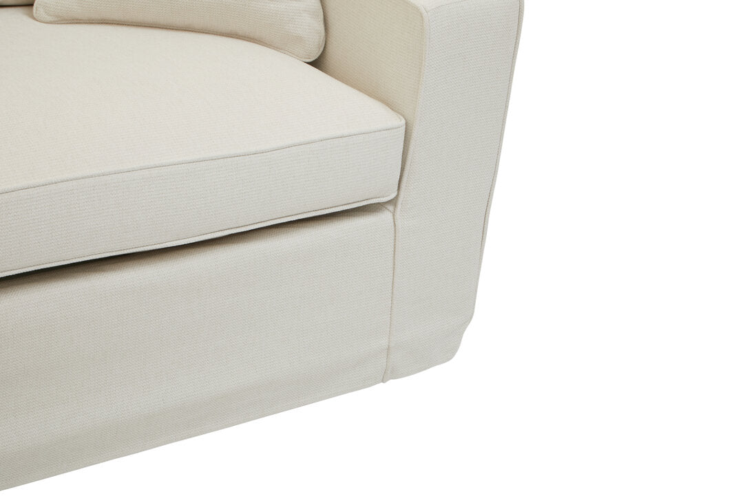 Seville 3 Seat Cream Fabric Sofa