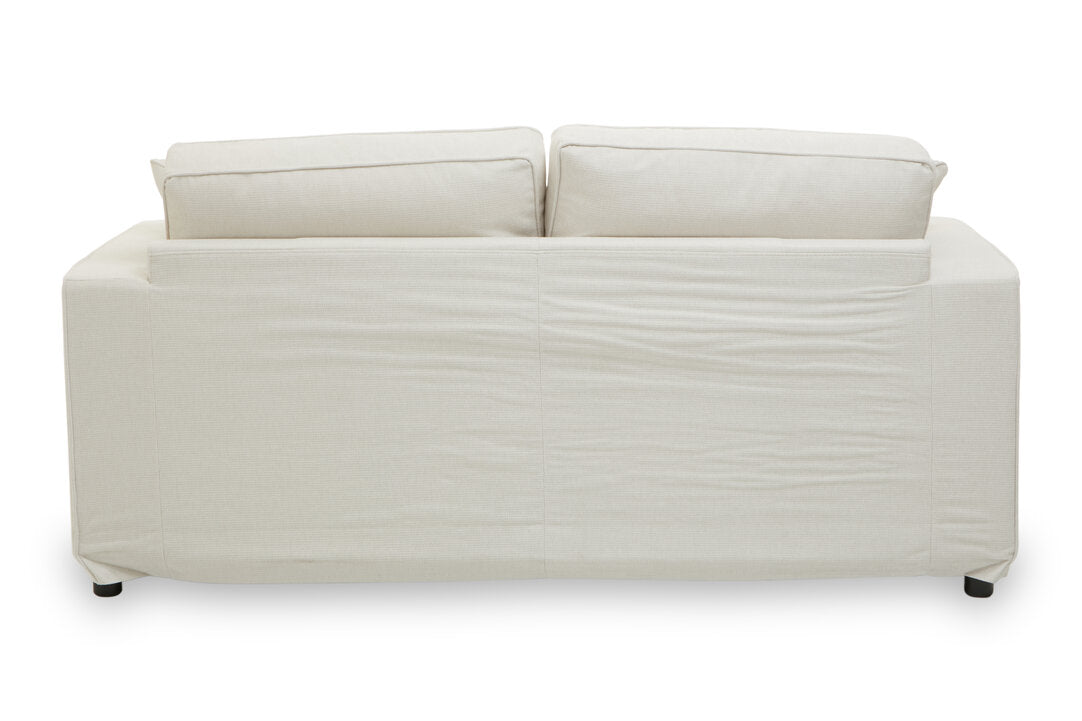 Seville 2 Seat Cream Fabric Sofa