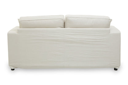 Seville 2 Seat Cream Fabric Sofa