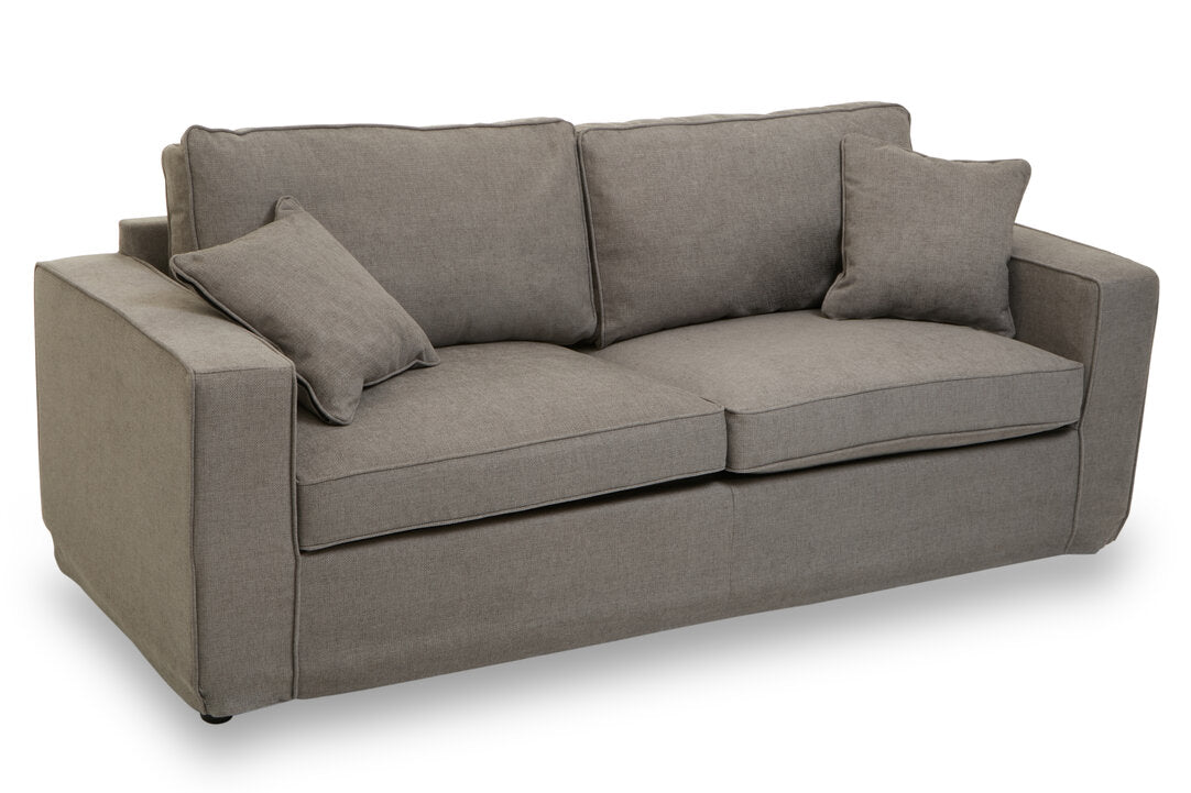 Seville 3 Seat Grey Fabric Sofa