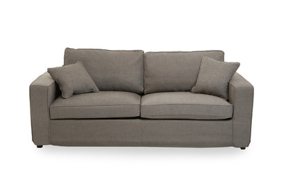 Seville 3 Seat Grey Fabric Sofa