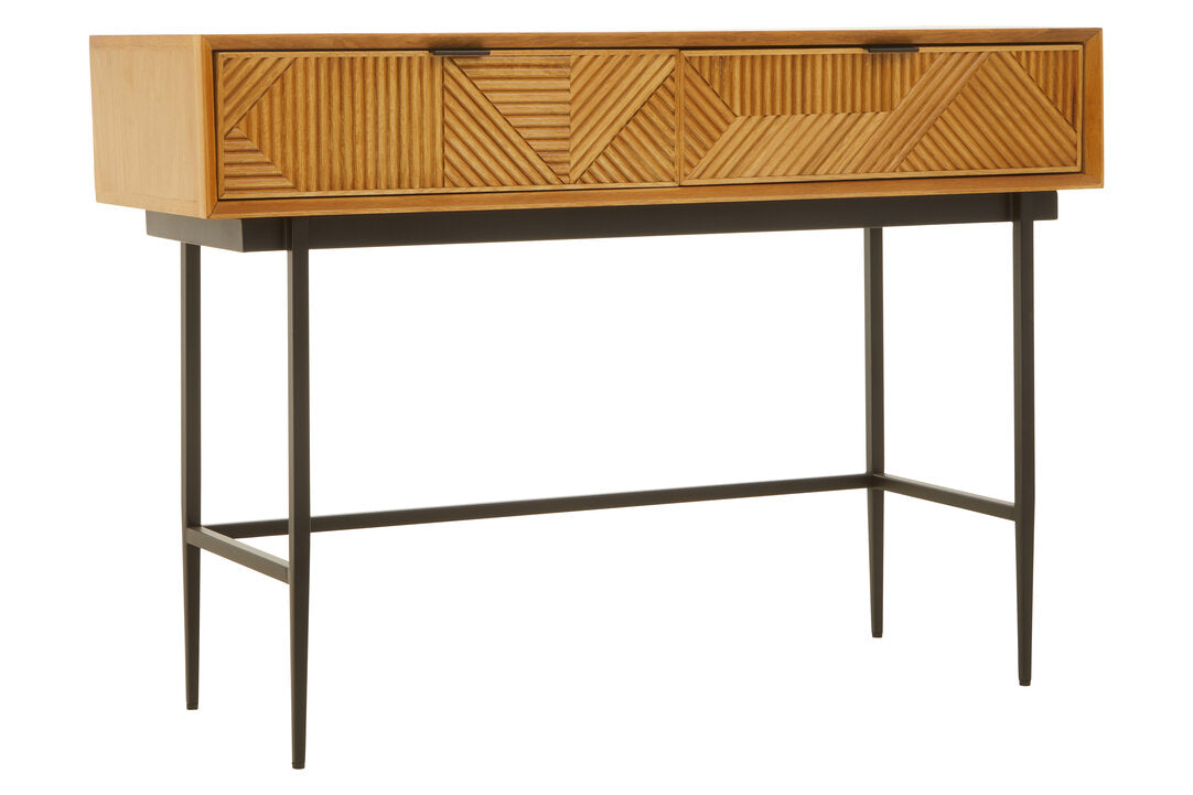 Granada Natural Finish Console Table with 2 Drawers