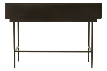Granada Black Finish Console Table with 2 Drawers