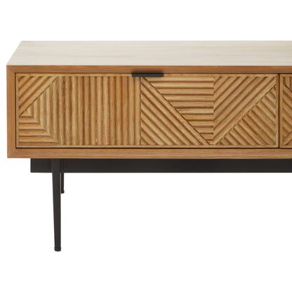 Granada Natural Finish Coffee Table with Drawers