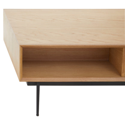 Granada Natural Finish Coffee Table with Drawers