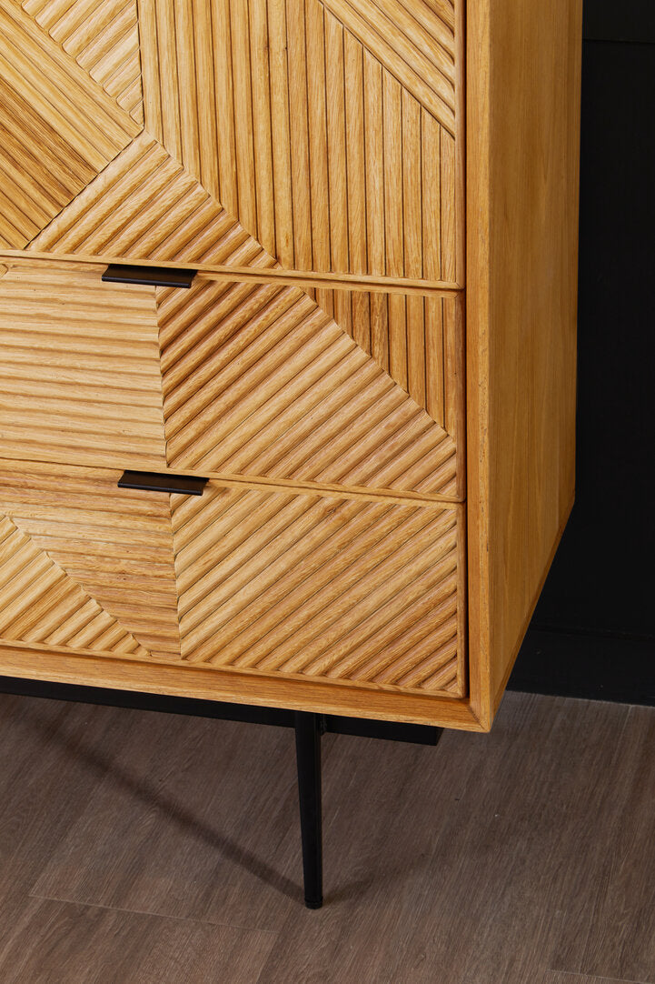 Granada Natural Finish Cabinet with Drawers