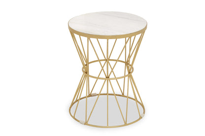 Aurora Side Table With Pinched Base