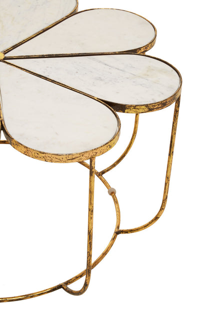 Aurora Petal Coffee Table With Marble Top