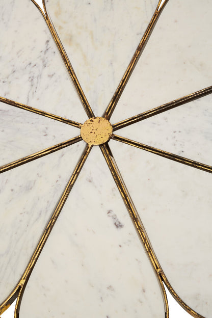 Aurora Petal Coffee Table With Marble Top