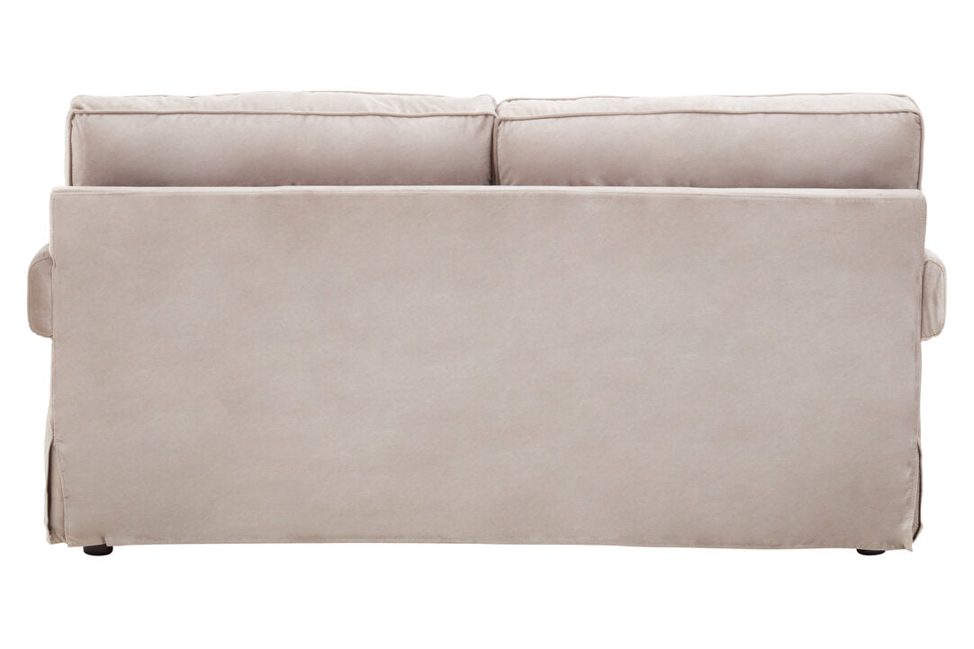Whitby Two Seat Mink Velvet Sofa